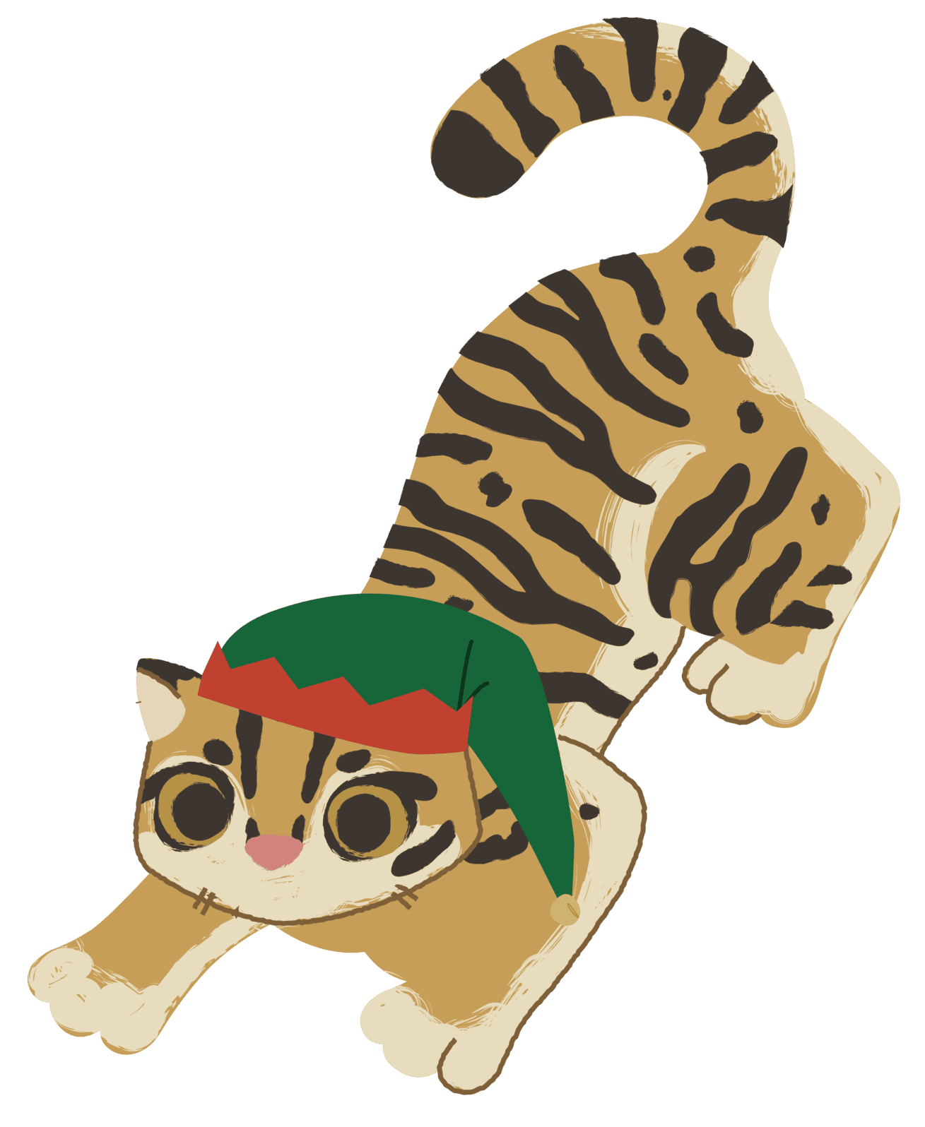Festive Tiger Character